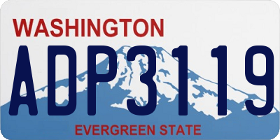 WA license plate ADP3119