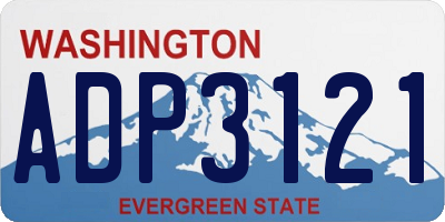 WA license plate ADP3121