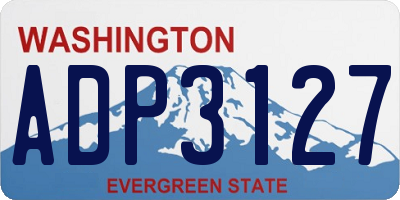 WA license plate ADP3127