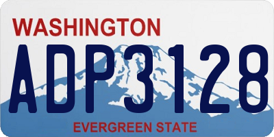 WA license plate ADP3128