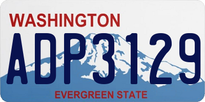 WA license plate ADP3129