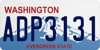 WA license plate ADP3131