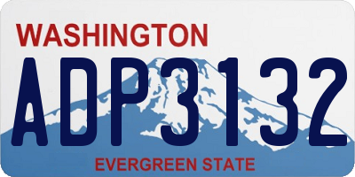 WA license plate ADP3132