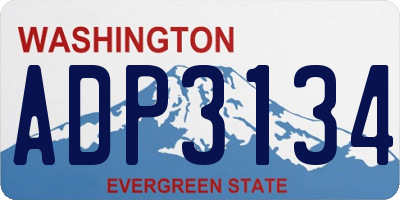 WA license plate ADP3134