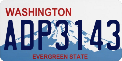 WA license plate ADP3143