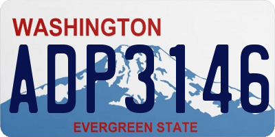 WA license plate ADP3146