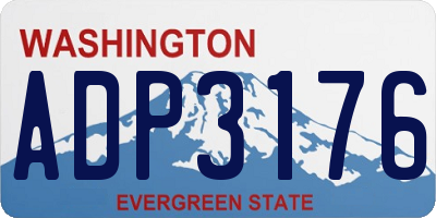 WA license plate ADP3176