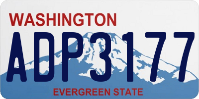 WA license plate ADP3177