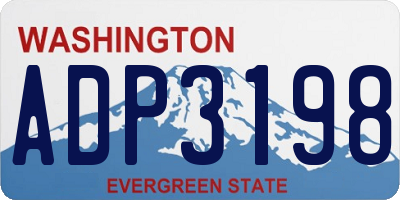 WA license plate ADP3198