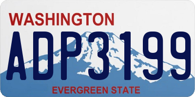 WA license plate ADP3199