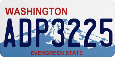 WA license plate ADP3225