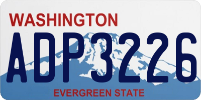 WA license plate ADP3226