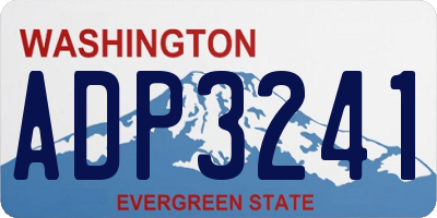WA license plate ADP3241