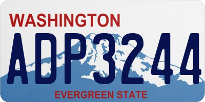 WA license plate ADP3244