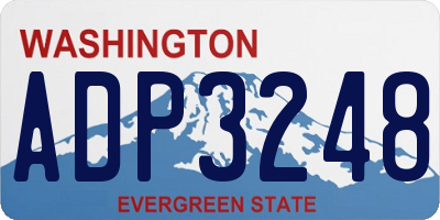 WA license plate ADP3248