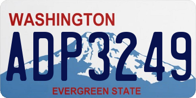 WA license plate ADP3249