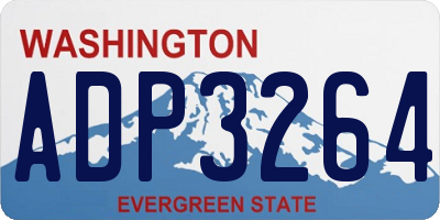 WA license plate ADP3264