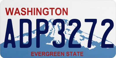WA license plate ADP3272