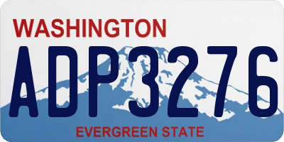 WA license plate ADP3276