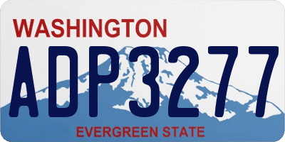 WA license plate ADP3277