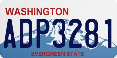 WA license plate ADP3281