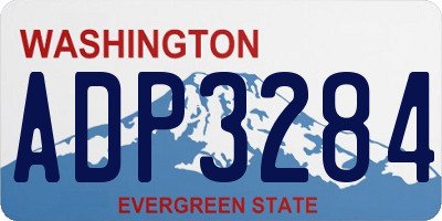 WA license plate ADP3284