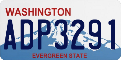 WA license plate ADP3291