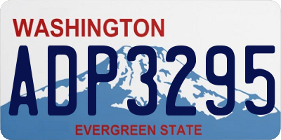 WA license plate ADP3295