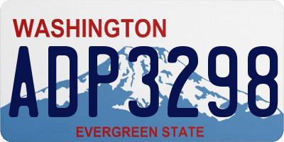 WA license plate ADP3298