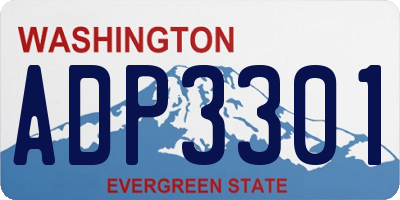WA license plate ADP3301
