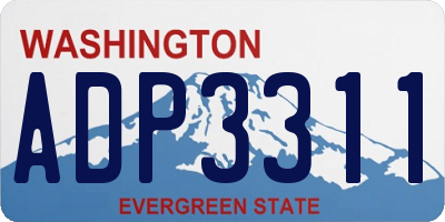 WA license plate ADP3311