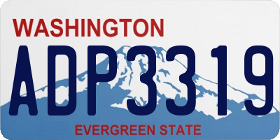 WA license plate ADP3319
