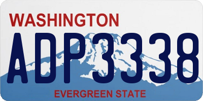 WA license plate ADP3338