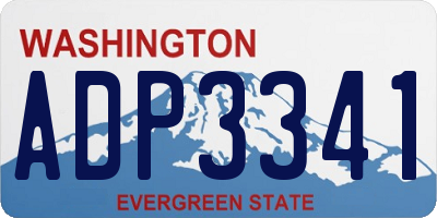 WA license plate ADP3341