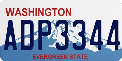 WA license plate ADP3344