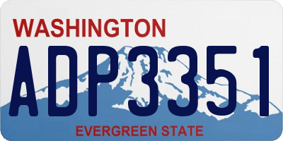 WA license plate ADP3351