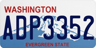 WA license plate ADP3352