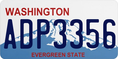 WA license plate ADP3356
