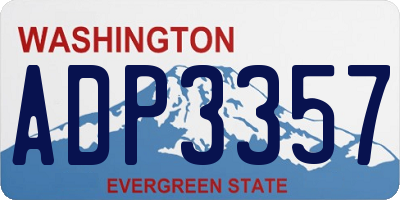 WA license plate ADP3357
