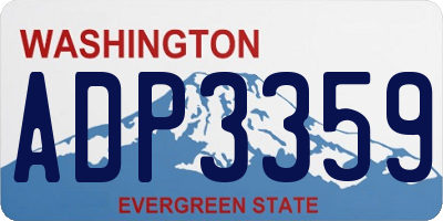 WA license plate ADP3359