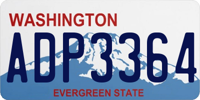 WA license plate ADP3364