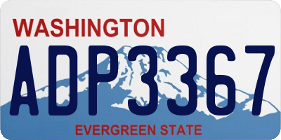 WA license plate ADP3367