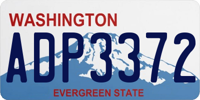 WA license plate ADP3372