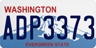 WA license plate ADP3373