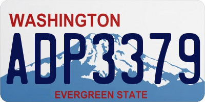 WA license plate ADP3379