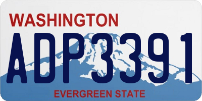 WA license plate ADP3391