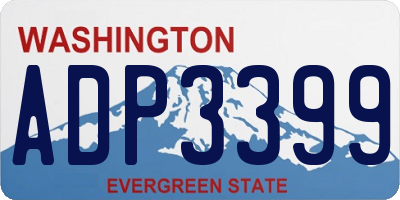 WA license plate ADP3399