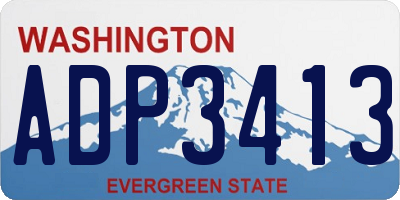 WA license plate ADP3413