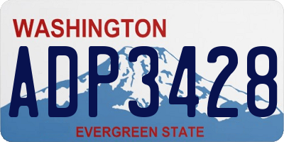 WA license plate ADP3428