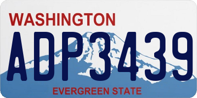 WA license plate ADP3439